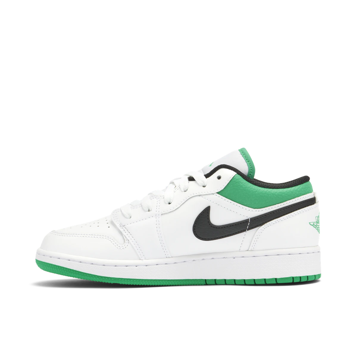 Air Jordan 1 Low White Lucky Green GS