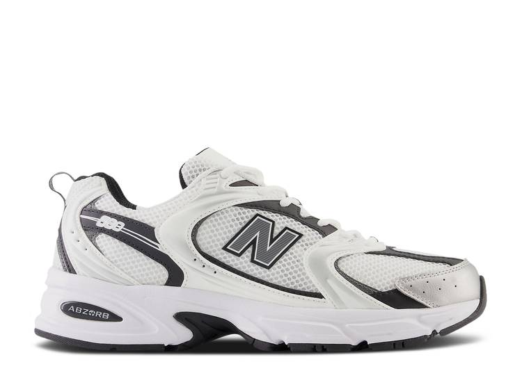 New Balance 530 White Silver Metallic