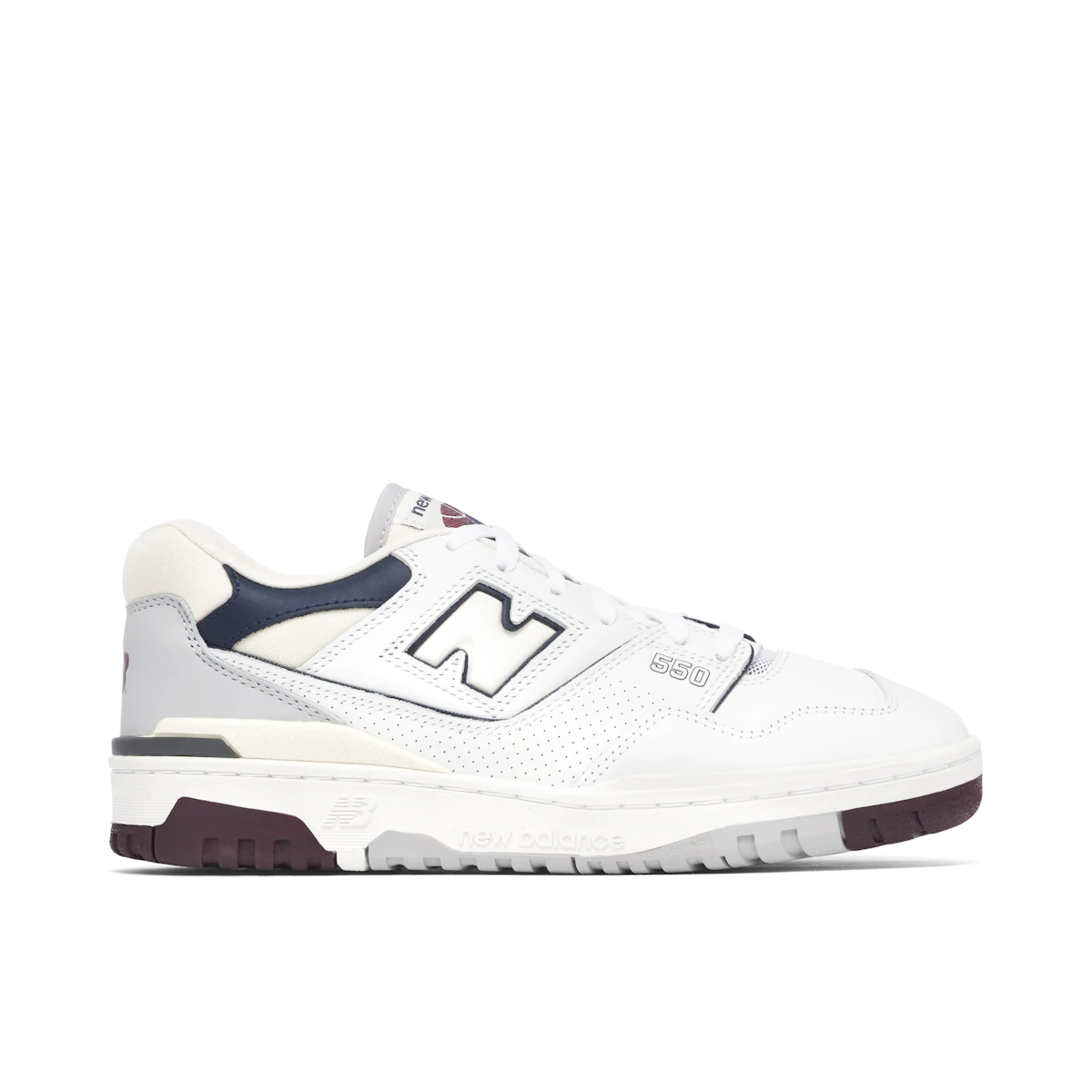 New Balance 550 White Natural Indigo Burgundy