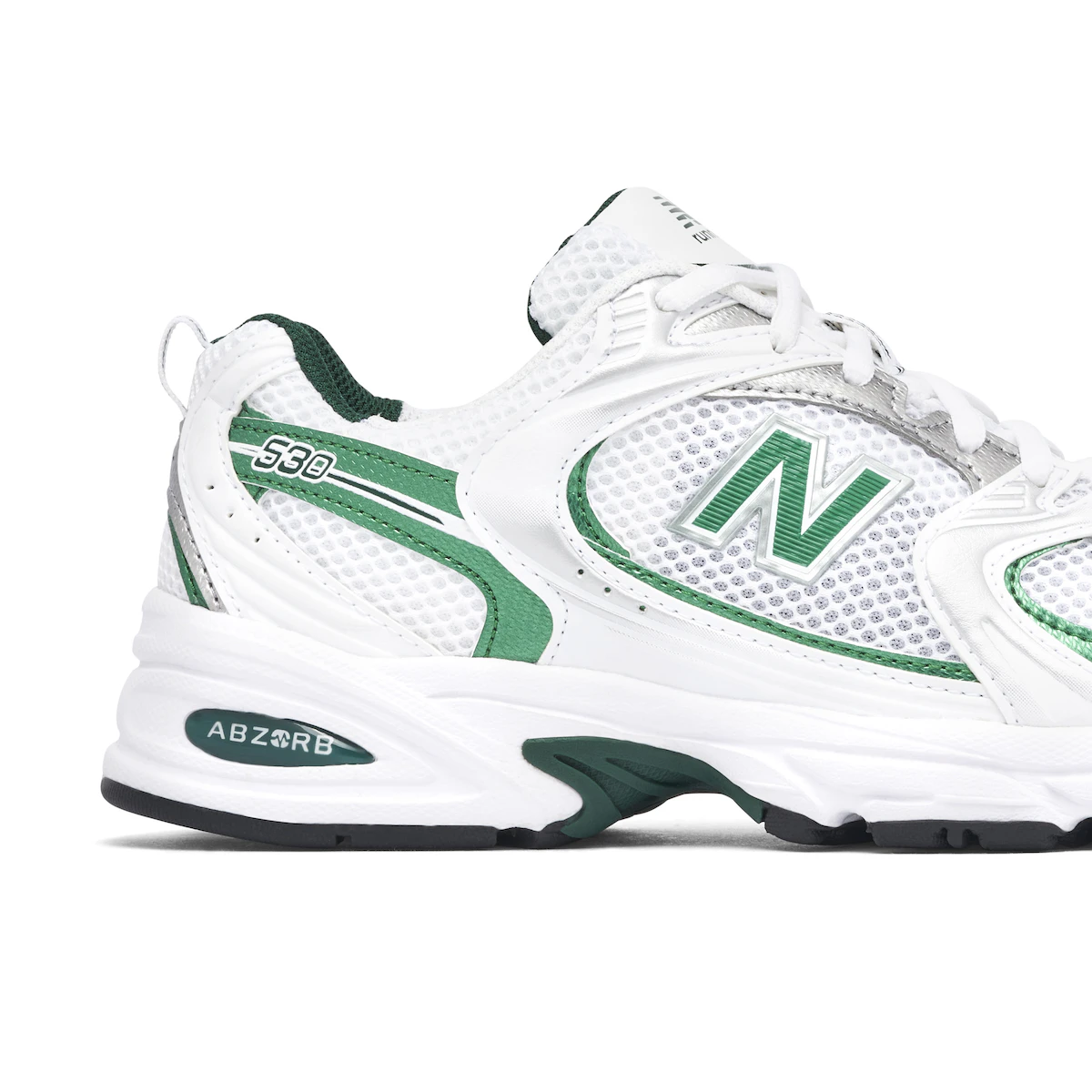 New Balance 530 White Nightwatch Green