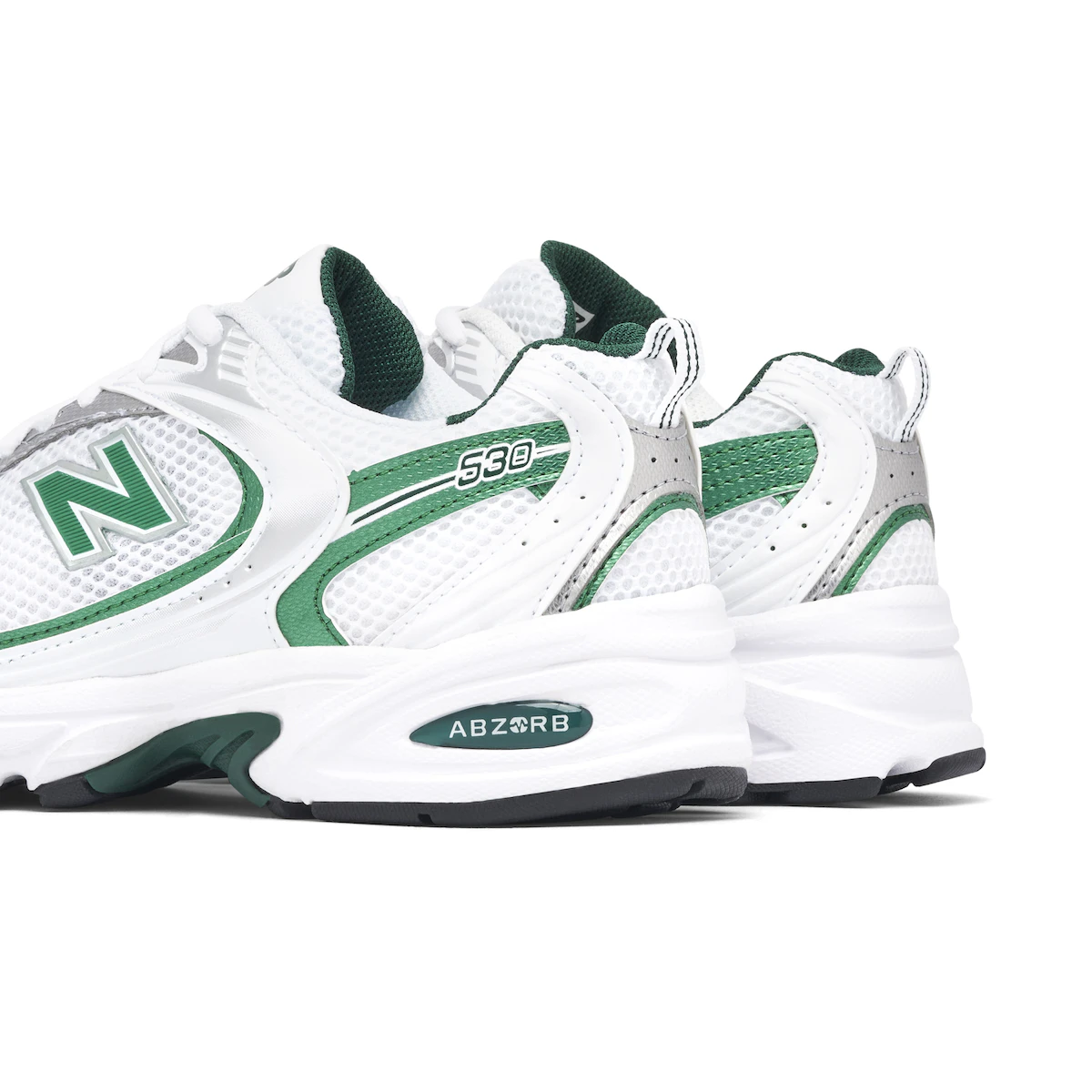 New Balance 530 White Nightwatch Green