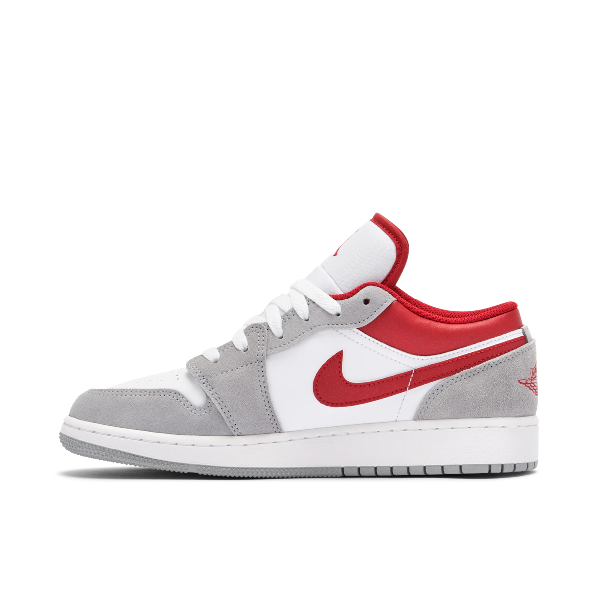 Nike Air Jordan 1 Low SE Light Smoke Grey Gym Red (GS)