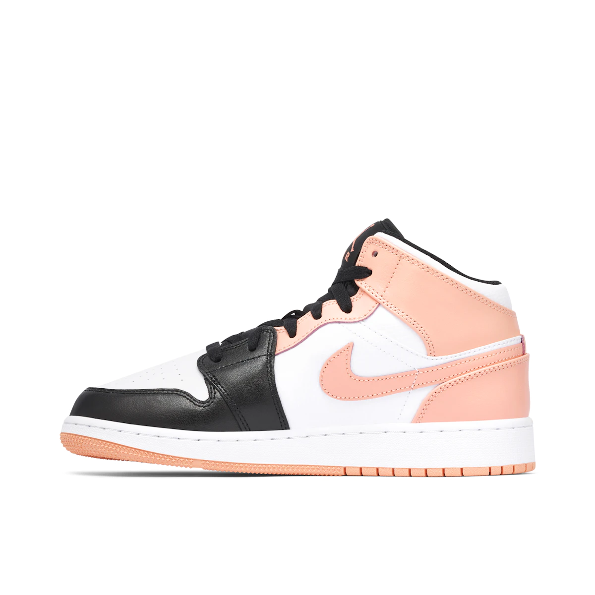 Nike Air Jordan 1 Mid Crimson Tint Toe (GS)