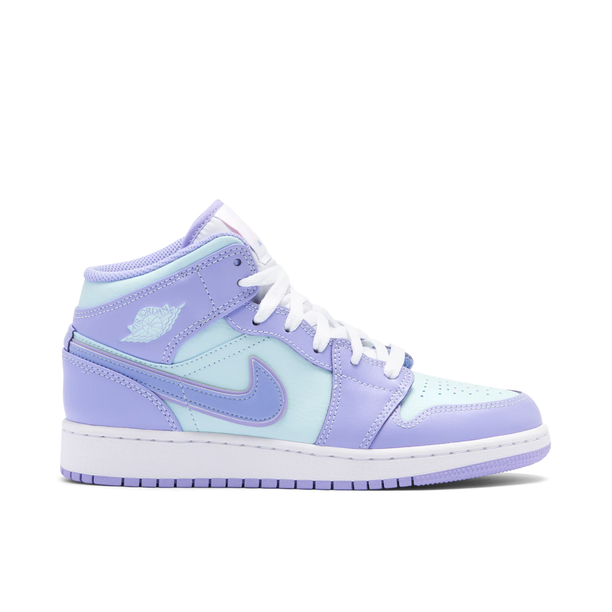 Nike Air Jordan 1 Mid Purple Aqua (GS)