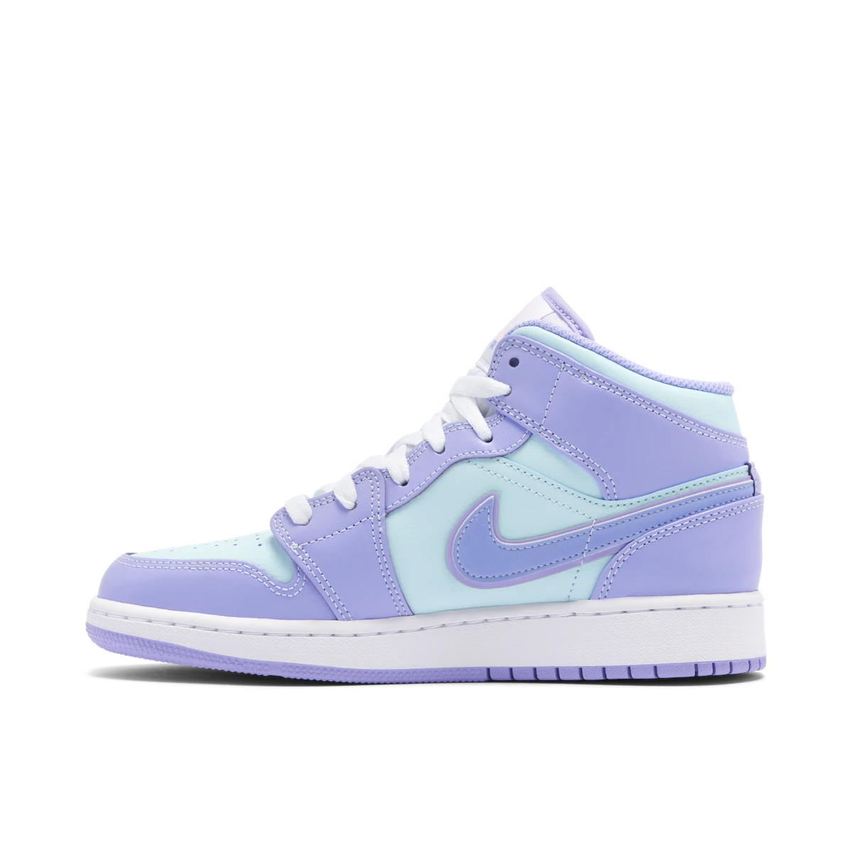 Nike Air Jordan 1 Mid Purple Aqua (GS)