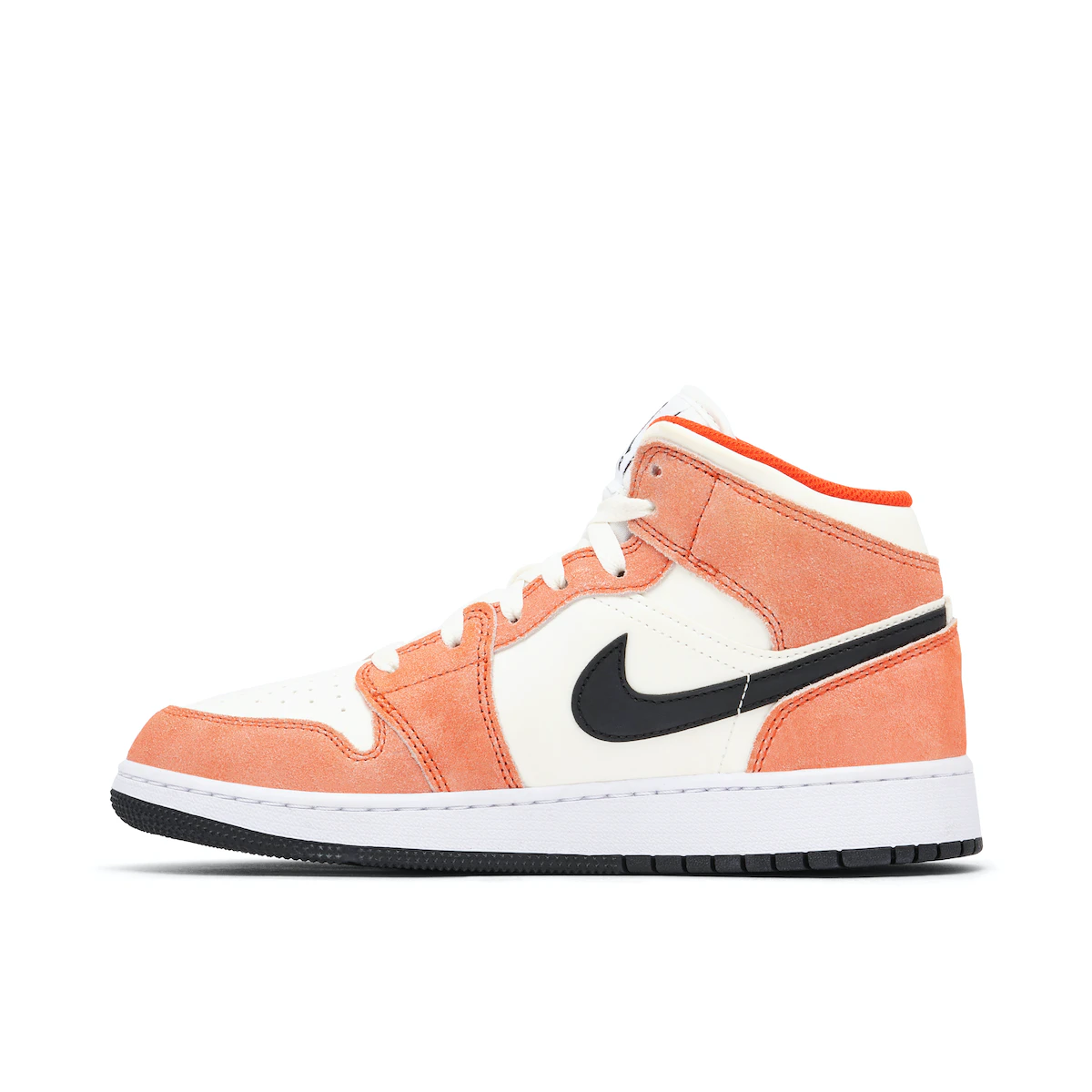 Nike Air Jordan 1 Mid SE Orange Suede (GS)