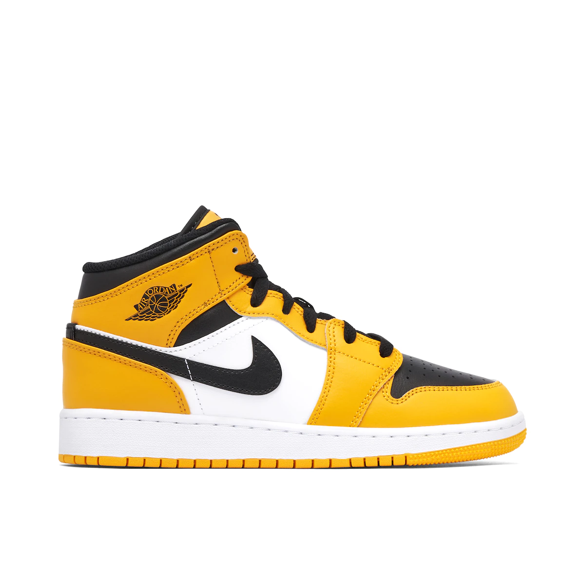 Nike Air Jordan 1 Mid Yellow Toe (GS)