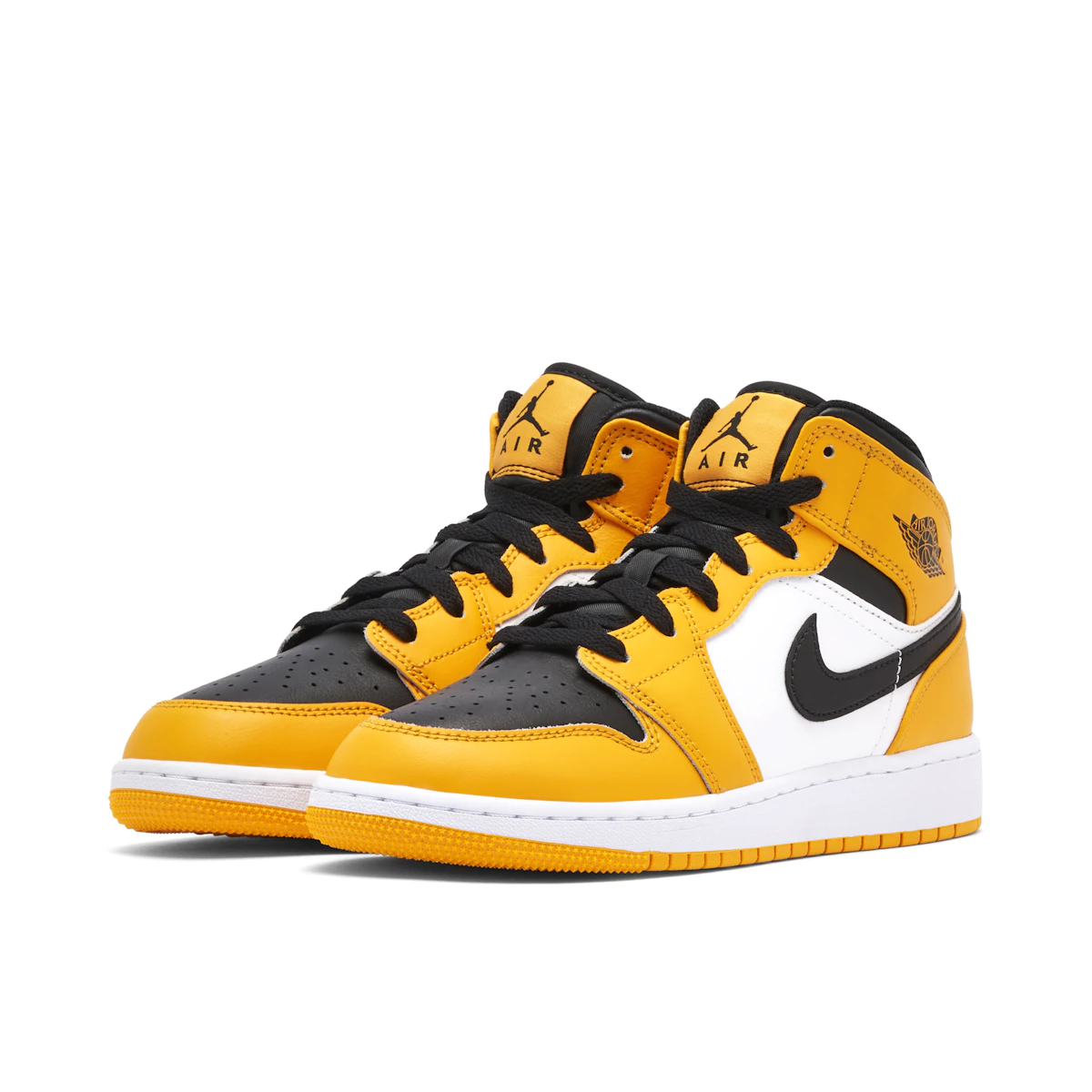 Nike Air Jordan 1 Mid Yellow Toe (GS)