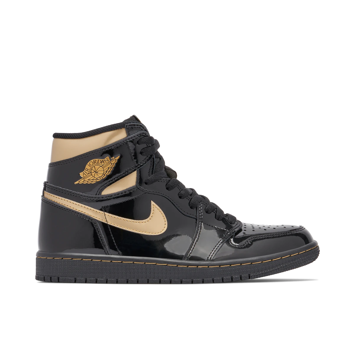 Nike Air Jordan 1 Retro High Black Metallic Gold (2020)