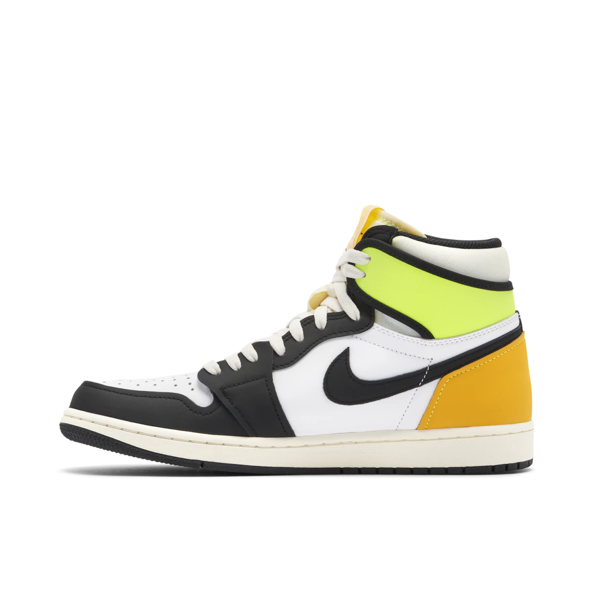 Nike Air Jordan 1 Retro High White Black Volt University Gold