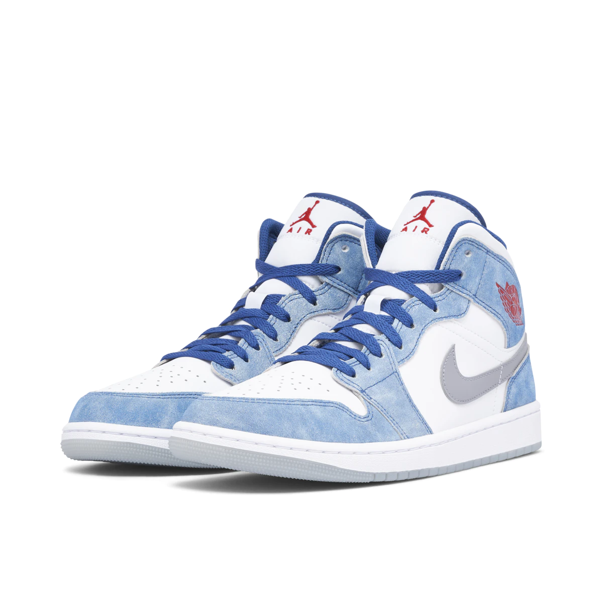 Nike Air Jordan 1 Mid French Blue Fire Red