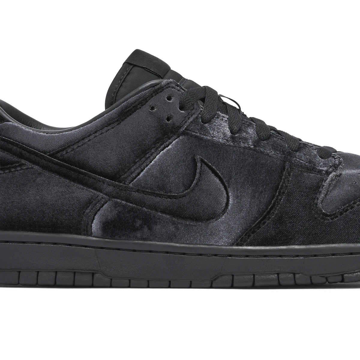 Nike Dunk Low Dover Street Market Triple Black Velvet