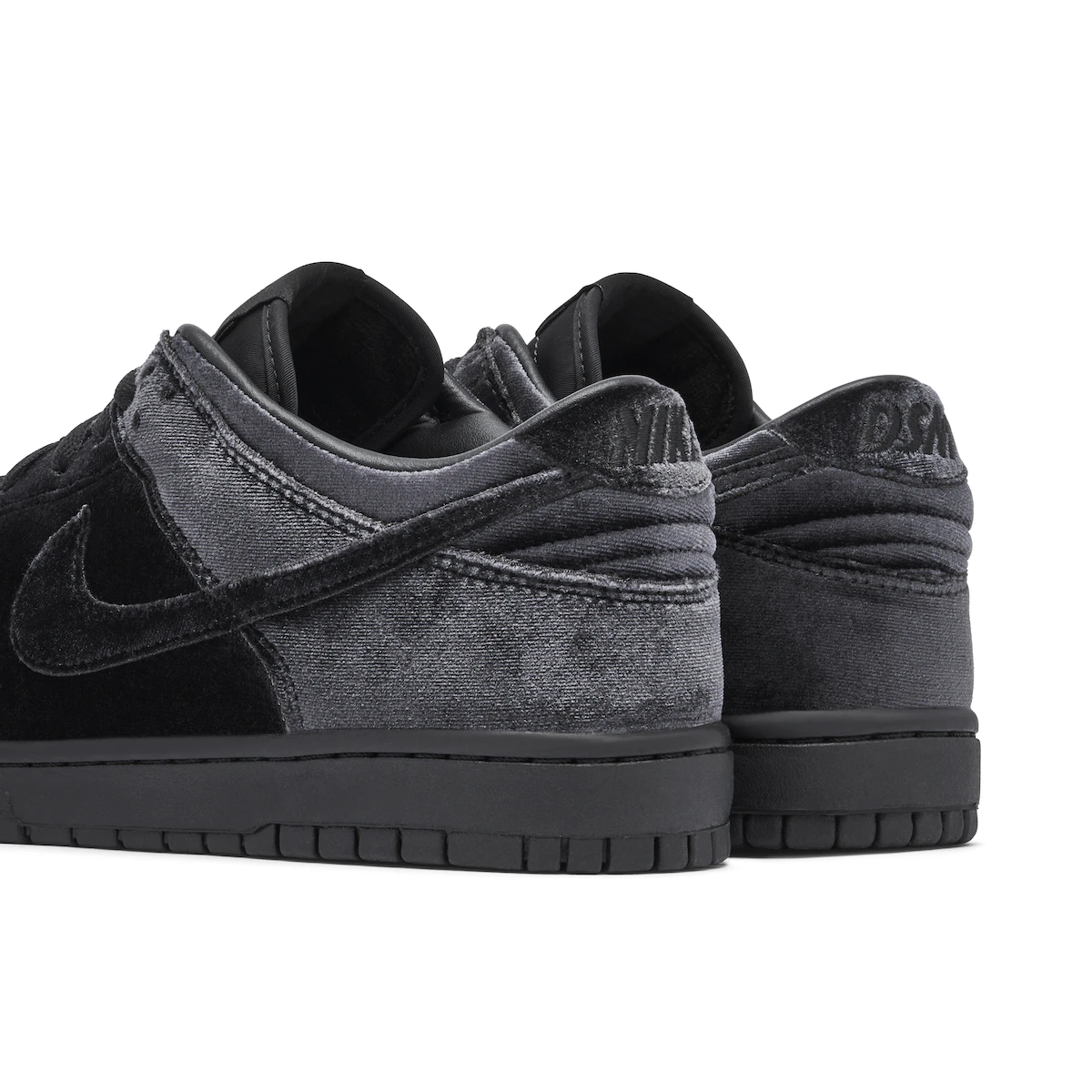 Nike Dunk Low Dover Street Market Triple Black Velvet